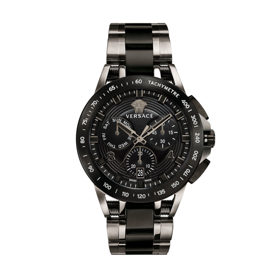 Versace Black Sport Tech Watch