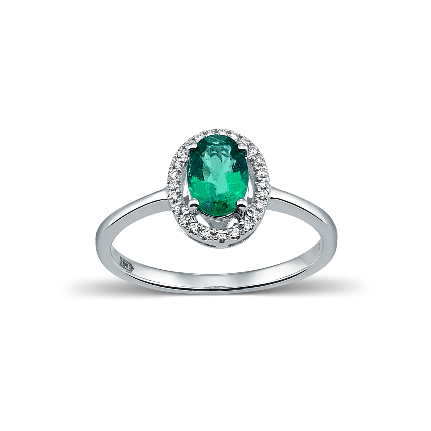 Devous Emerald Ring with Diamonds
